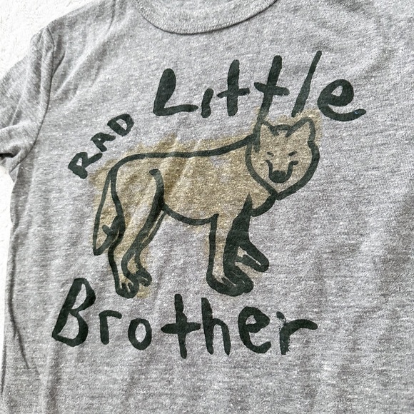 NWT- CHASER Boys Rad Little Brother Wolf Tee Shirt - Picture 3 of 7